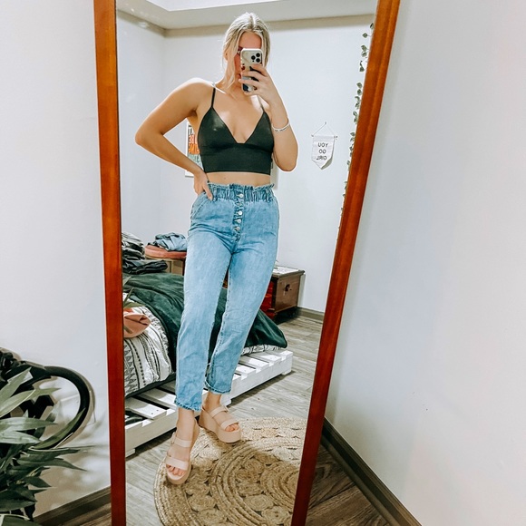 Forever 21 Denim - Paperbag mom jeans